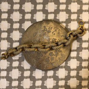 J.Crew Classic Pave Chain Link Bracelet